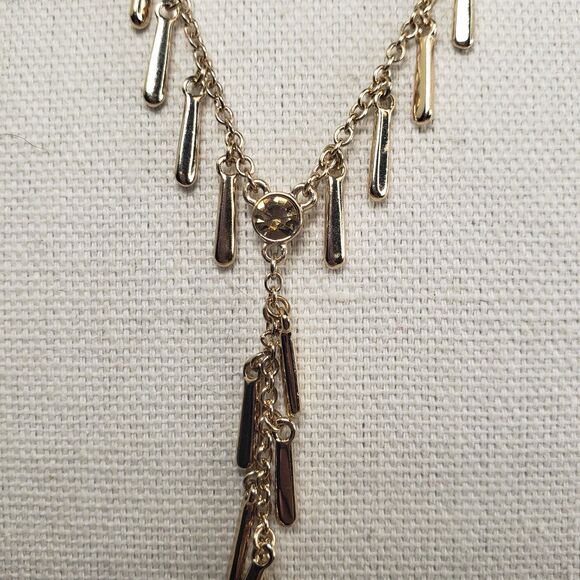 Vintage Kenneth Cole New York Dangle Bars Dangle Bars 24" Necklace w/6" Tassel - Picture 3 of 16